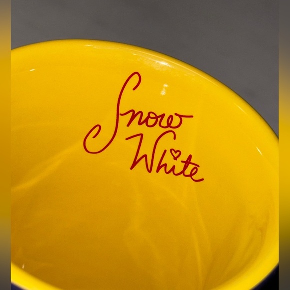 Disney Parks Snow White Coffee Mug Tea Cup Dress Braid Ceramic Red - Picture 7 of 7